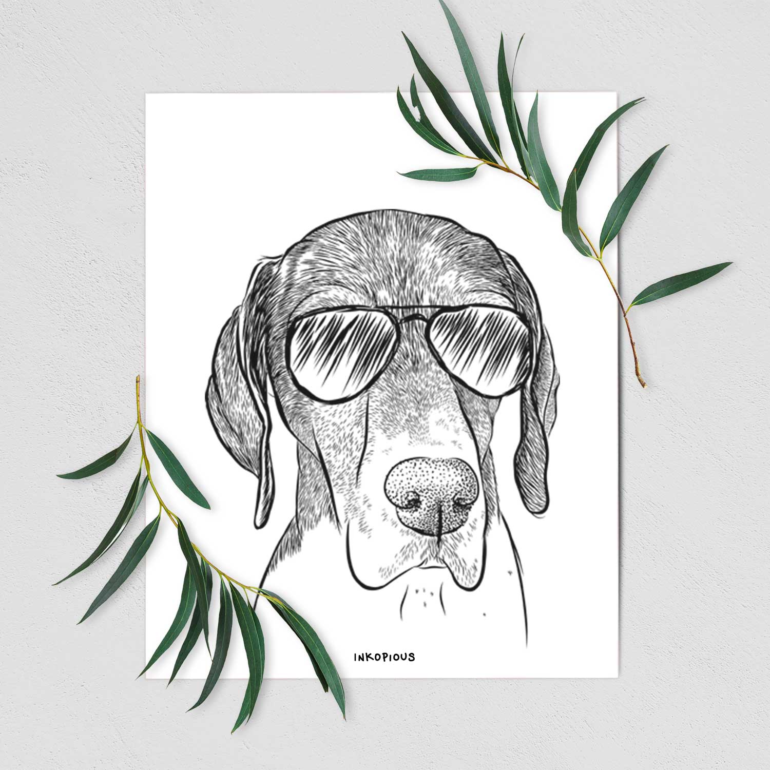 Bohdi the German Shorthaired Pointer Art Print