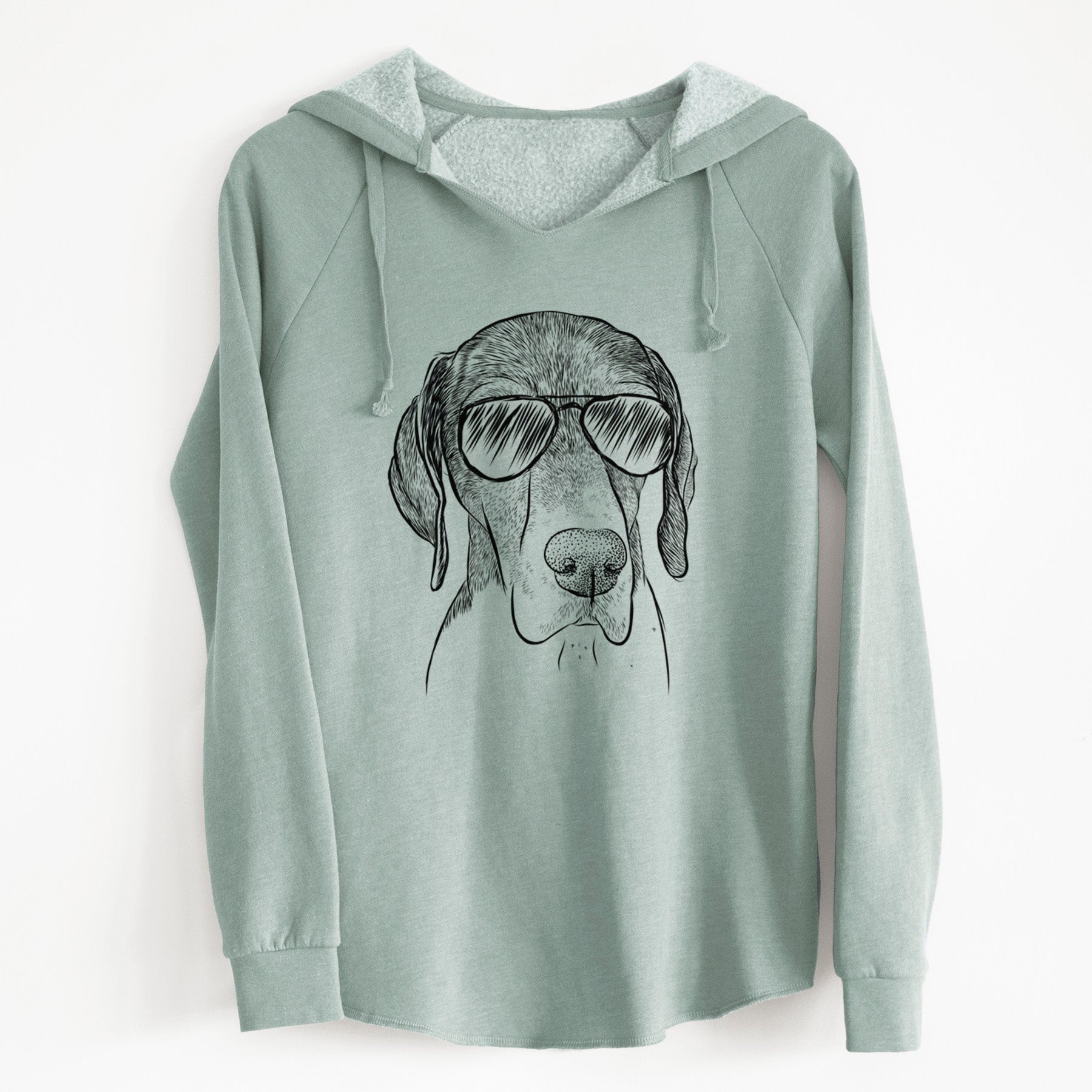 Aviator Bohdi the German Shorthaired Pointer - Cali Wave Hooded Sweatshirt