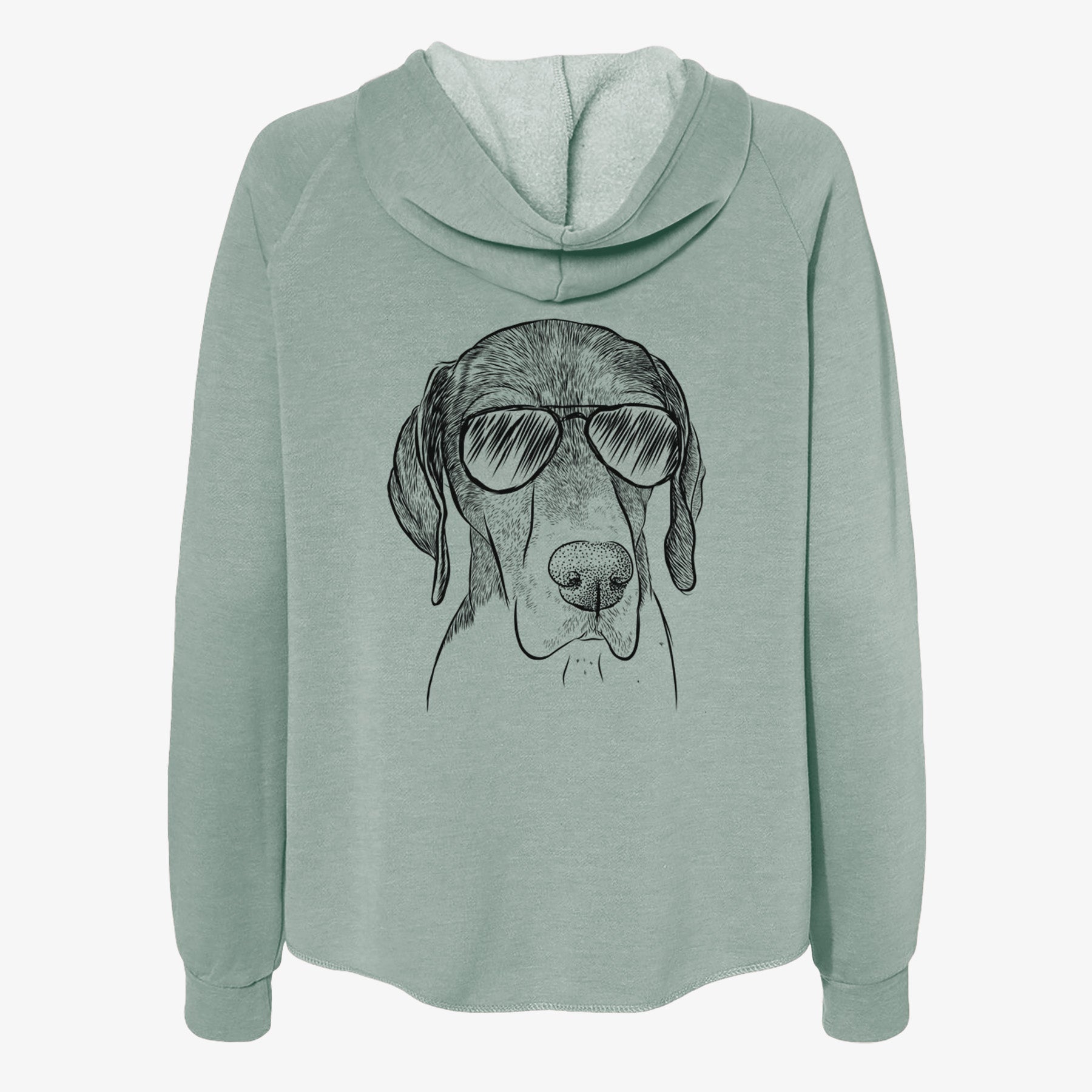 Bohdi the German Shorthaired Pointer - Women's Cali Wave Zip-Up Sweatshirt