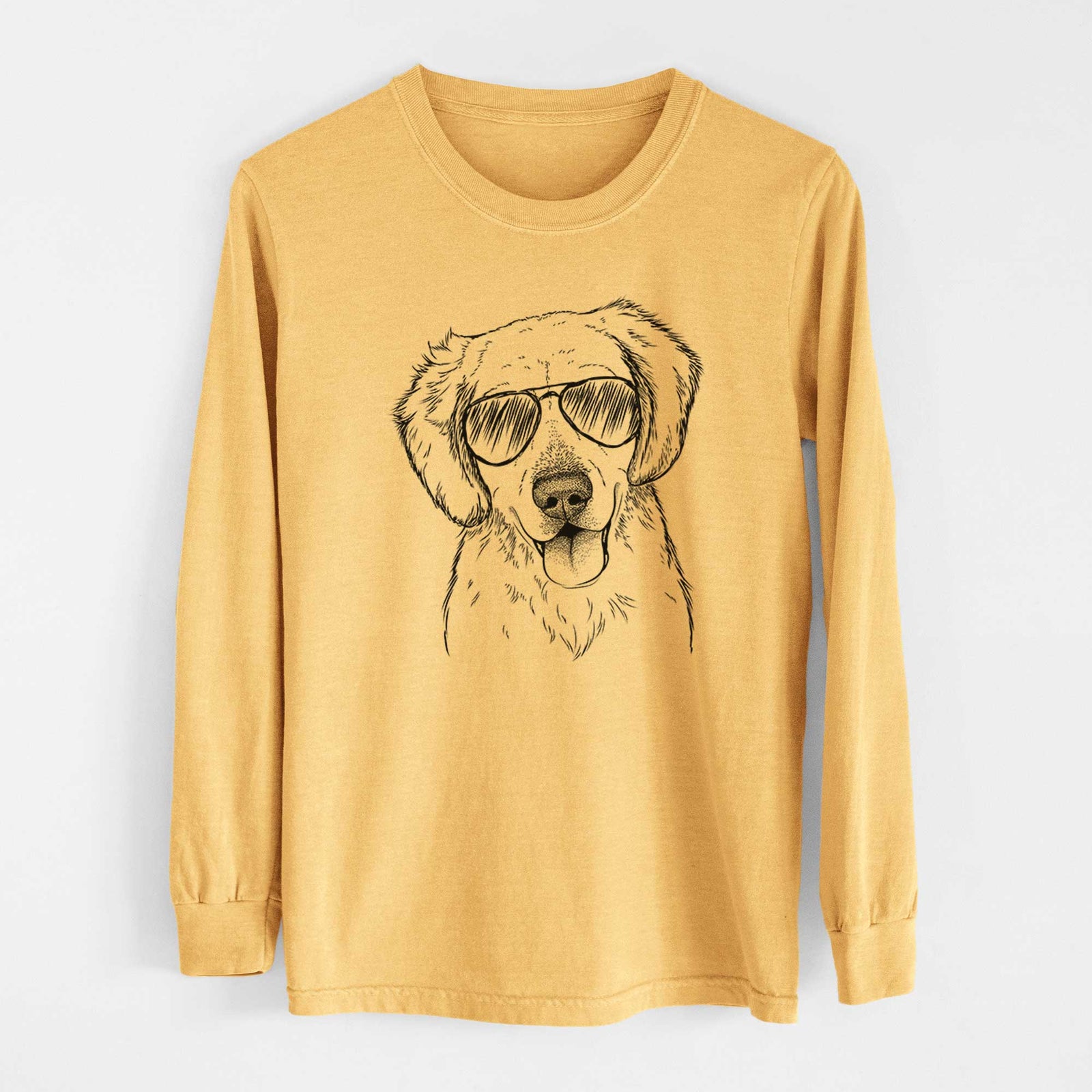 Aviators Bojo the Golden Retriever - Heavyweight 100% Cotton Long Sleeve