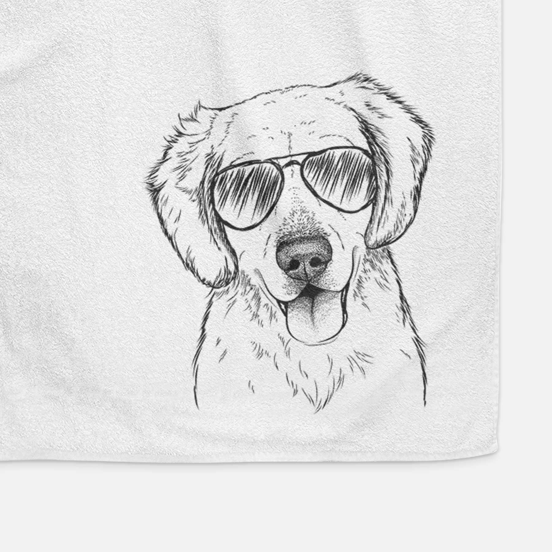 Bojo the Golden Retriever Decorative Hand Towel