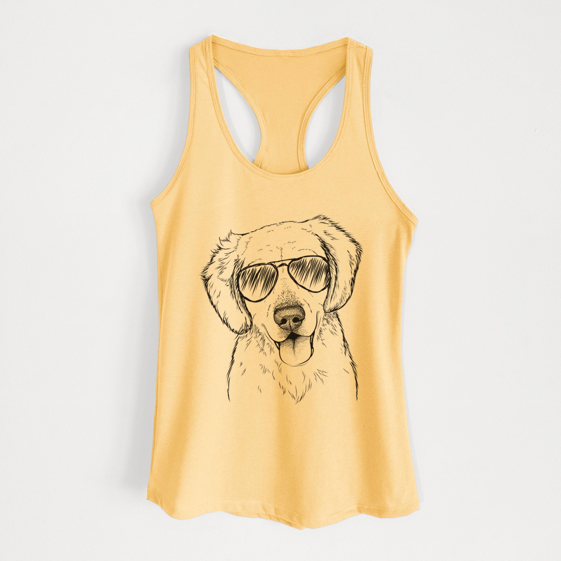 Bojo the Golden Retriever - Women's Racerback Tanktop