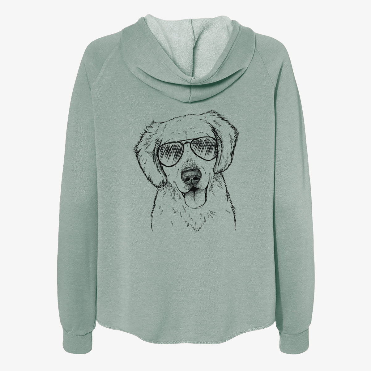 Bojo the Golden Retriever - Women's Cali Wave Zip-Up Sweatshirt