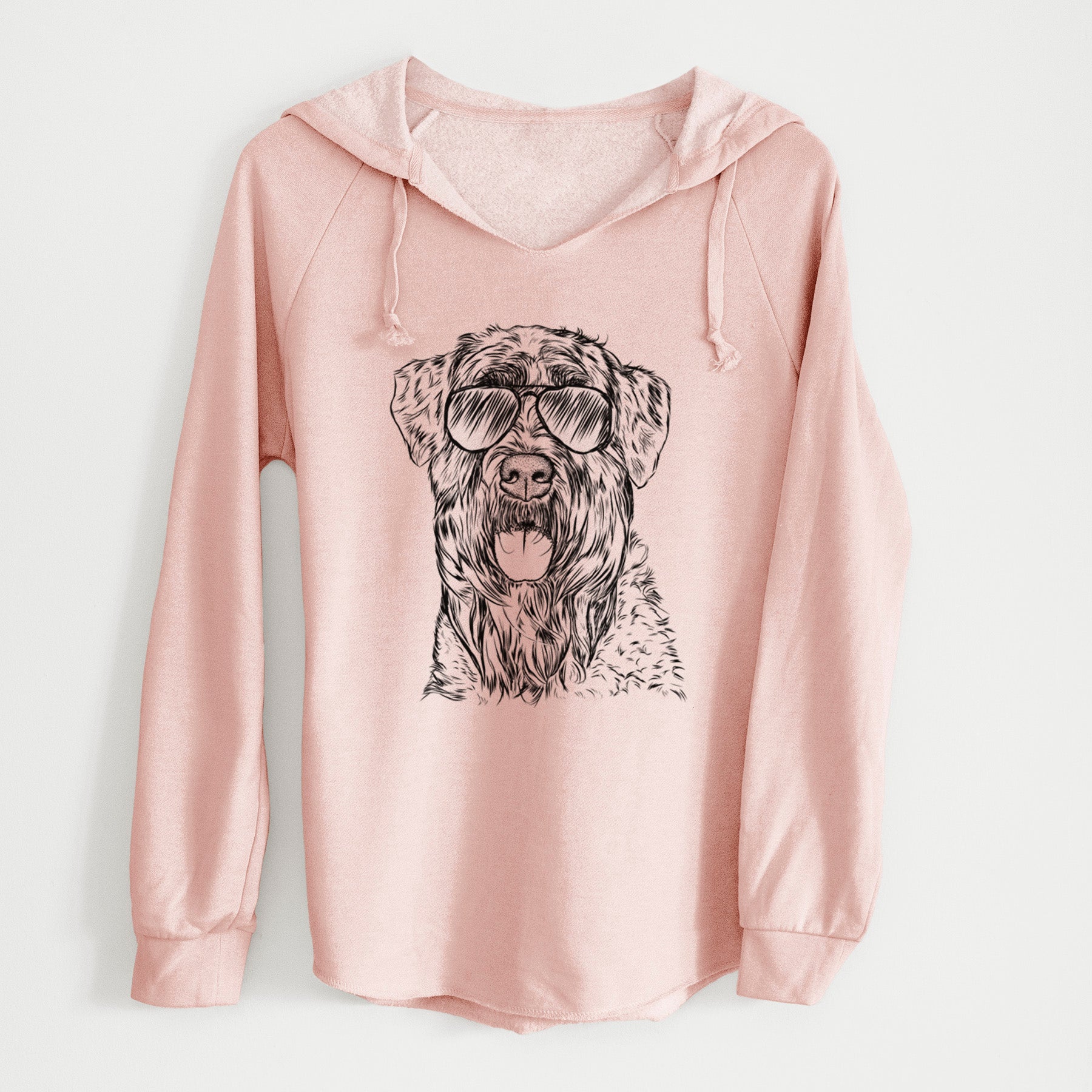 Aviator Bonnie the Bouvier Des Flandres - Cali Wave Hooded Sweatshirt