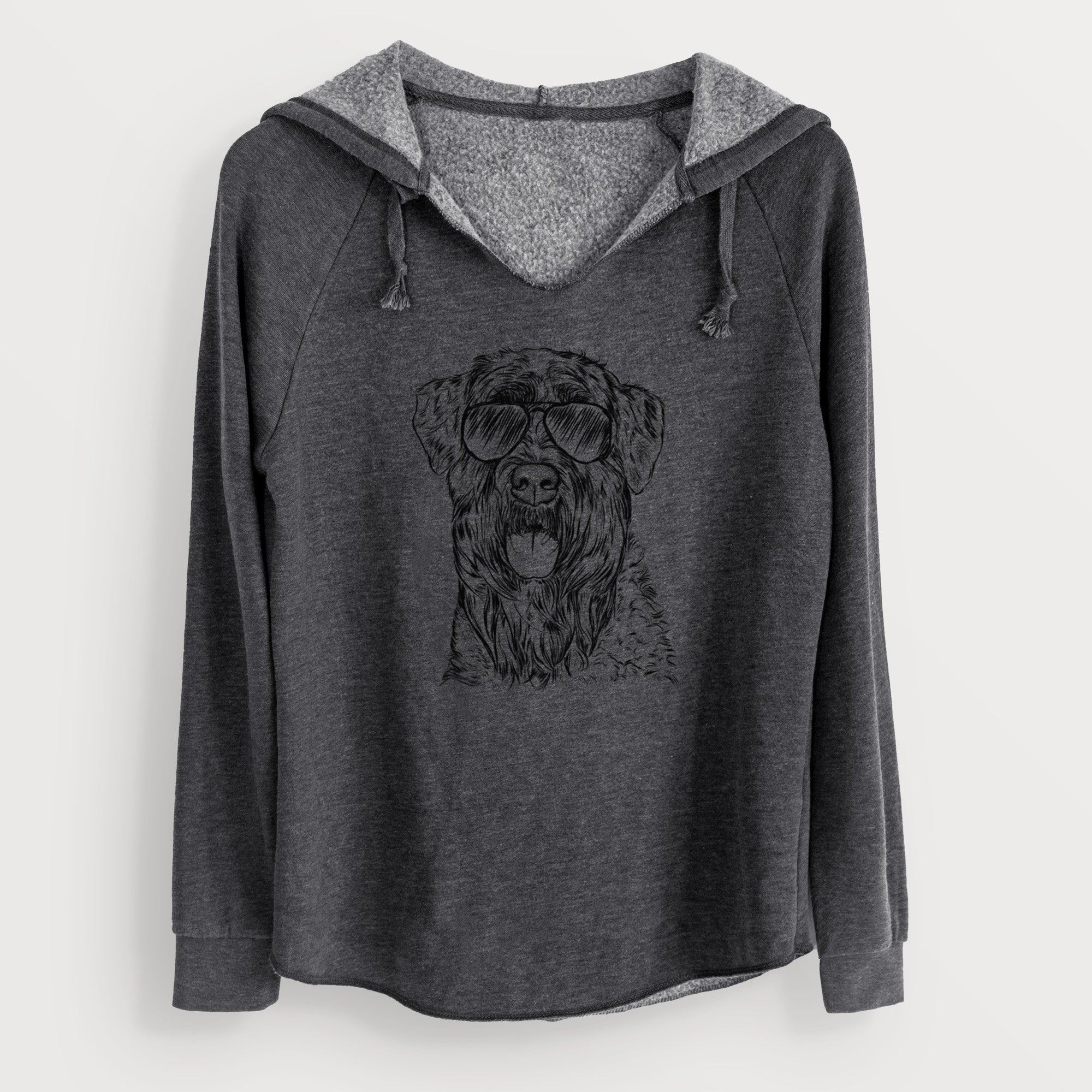 Aviator Bonnie the Bouvier Des Flandres - Cali Wave Hooded Sweatshirt