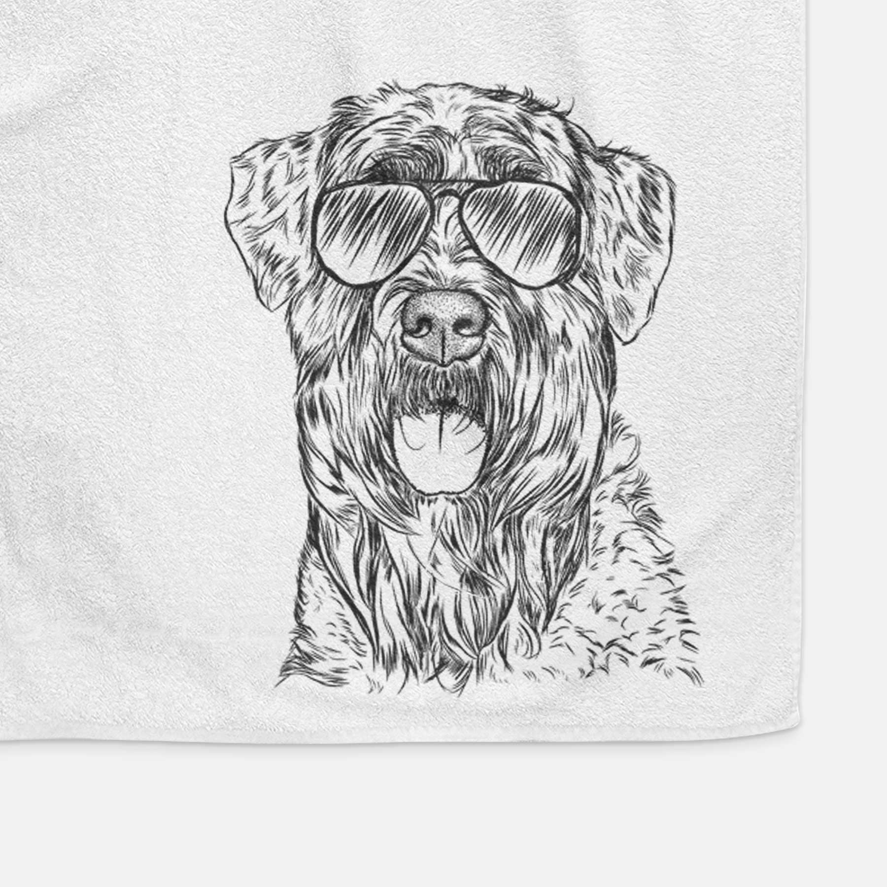 Bonnie the Bouvier Des Flandres Decorative Hand Towel