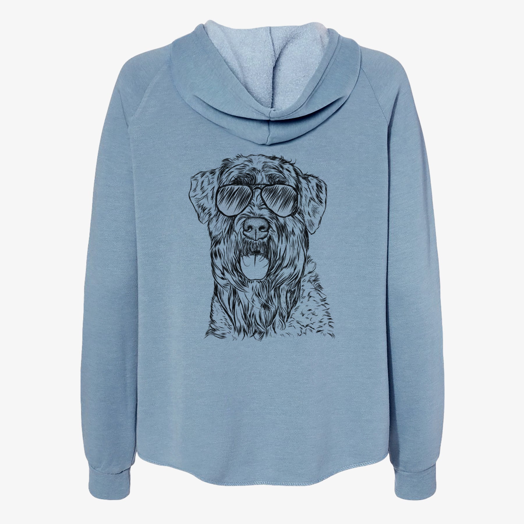 Bonnie the Bouvier Des Flandres - Women's Cali Wave Zip-Up Sweatshirt