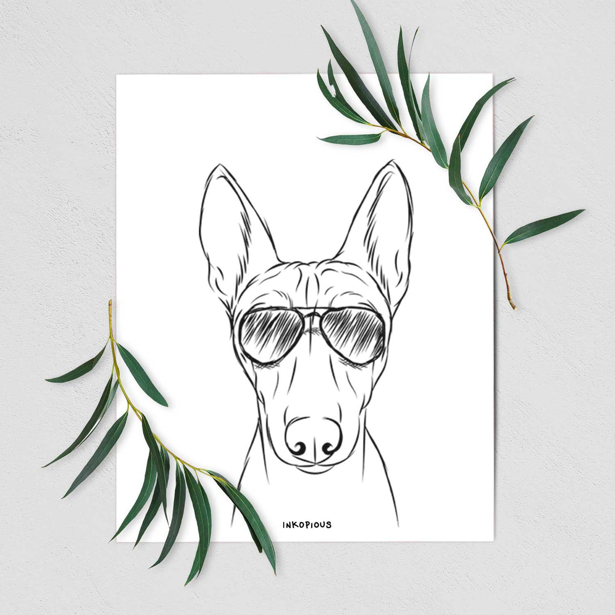 Bonsai the Basenji Art Print