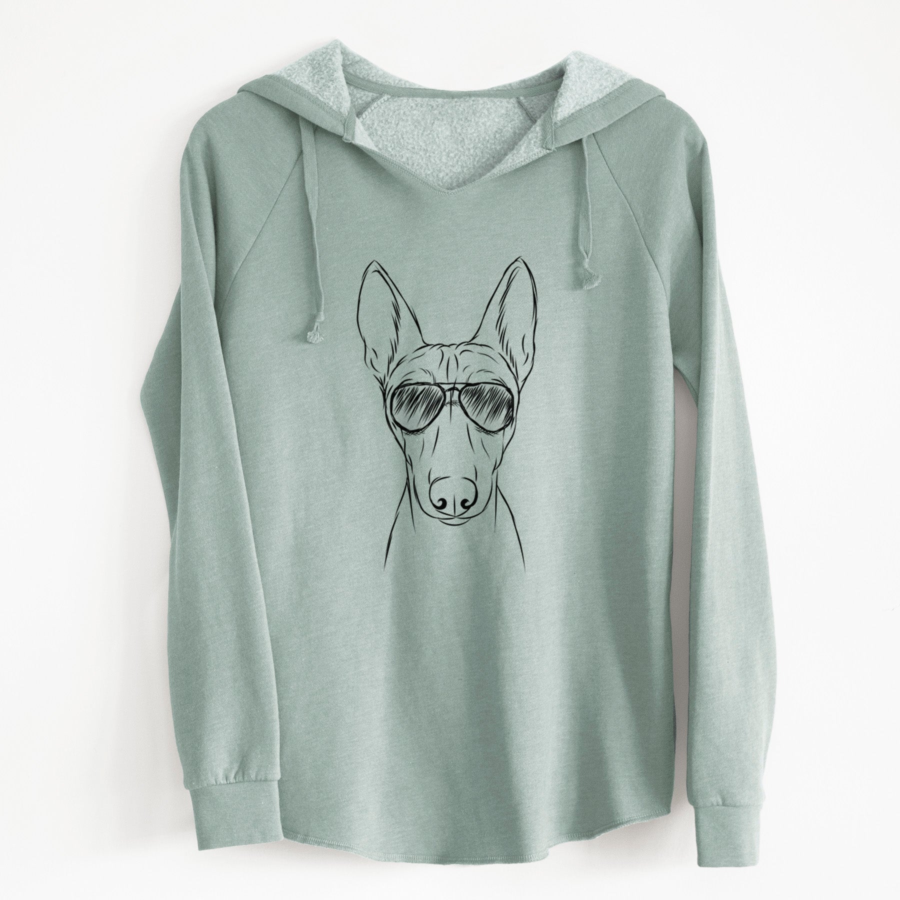Aviator Bonsai the Basenji - Cali Wave Hooded Sweatshirt