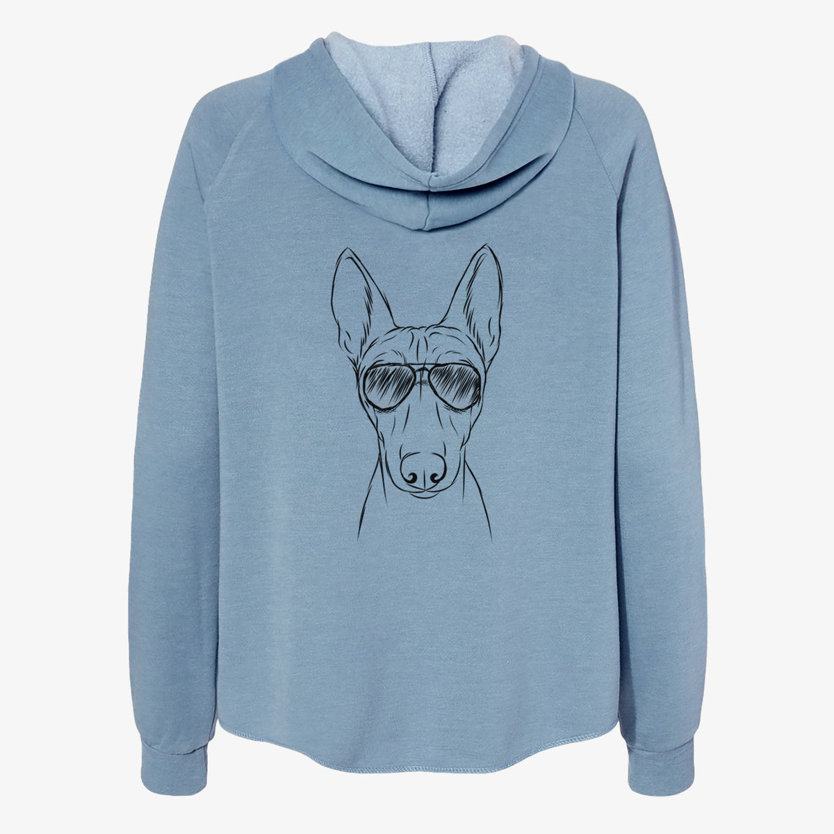 Bonsai the Basenji - Women's Cali Wave Zip-Up Sweatshirt