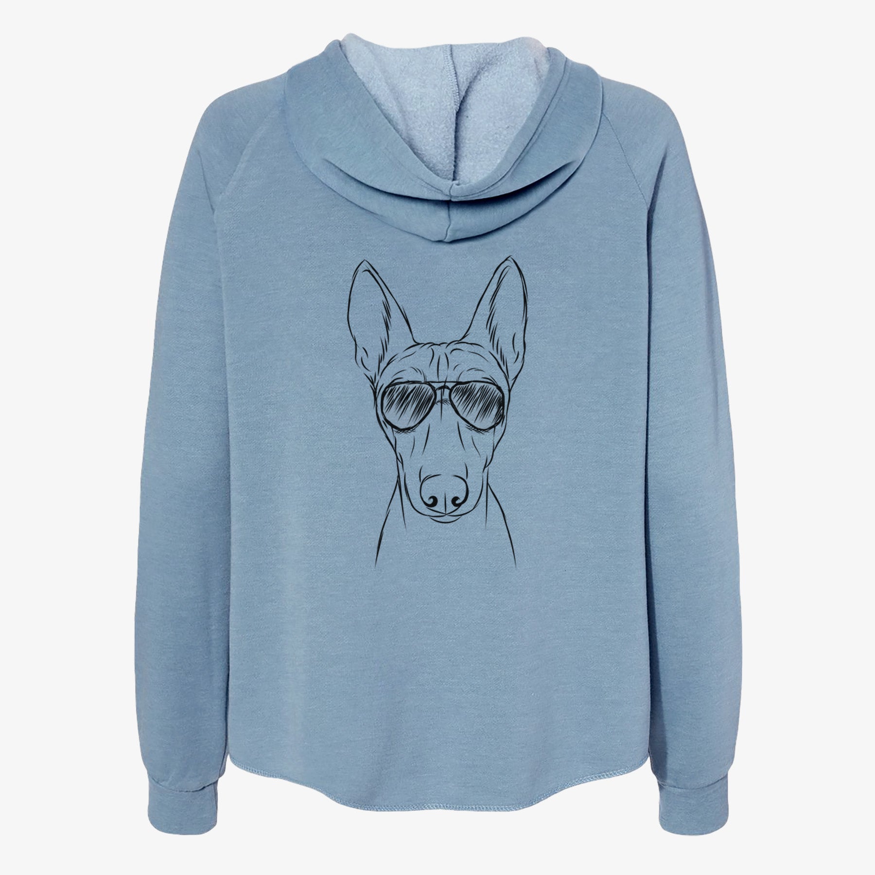 Bonsai the Basenji - Women's Cali Wave Zip-Up Sweatshirt