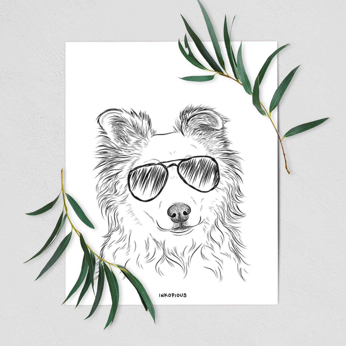 Bonsai the Mixed Breed Art Print