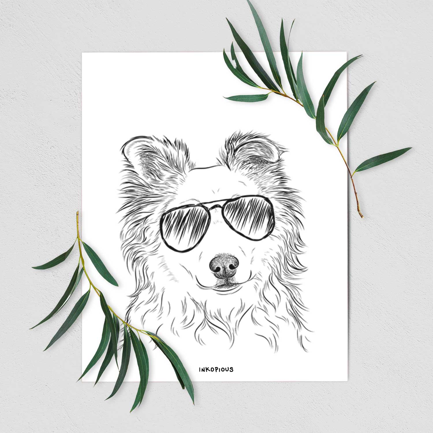 Bonsai the Mixed Breed Art Print