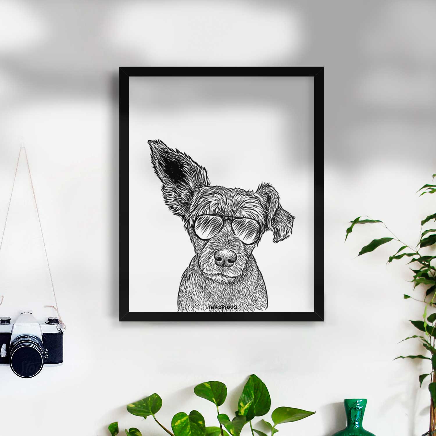 Boodles the Schnauzer Mix Art Print