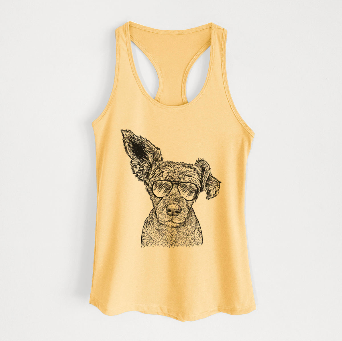 Boodles the Schnauzer Mix - Women's Racerback Tanktop