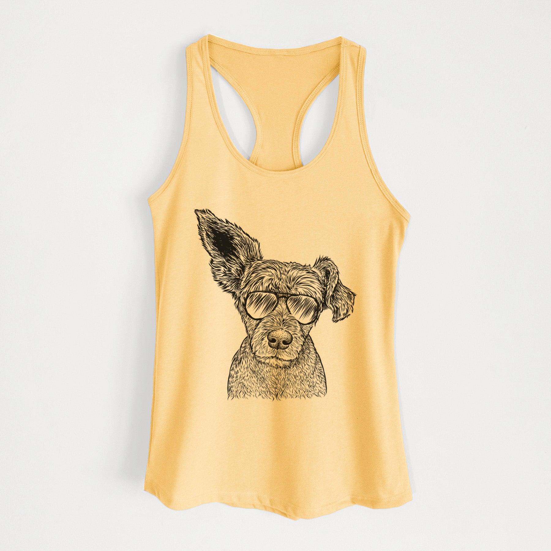 Boodles the Schnauzer Mix - Women's Racerback Tanktop