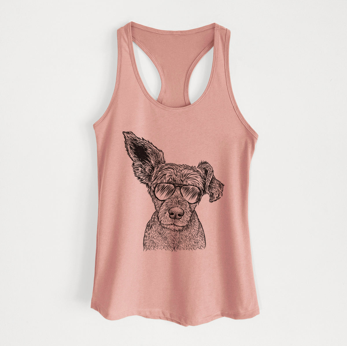 Boodles the Schnauzer Mix - Women's Racerback Tanktop
