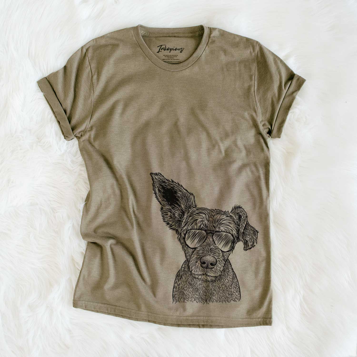 Aviator Boodles the Schnauzer Mix - Unisex Crewneck