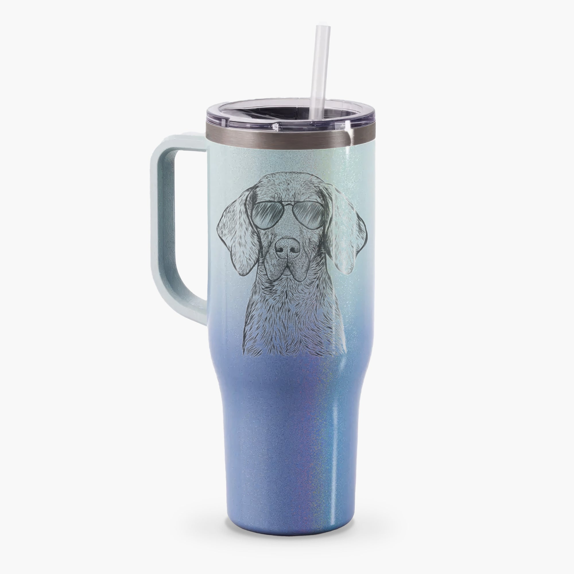 Boone the Plott Hound - 40oz Tumbler with Handle