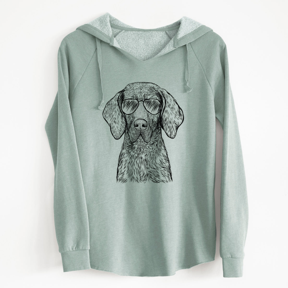 Aviator Boone the Plott Hound - Cali Wave Hooded Sweatshirt