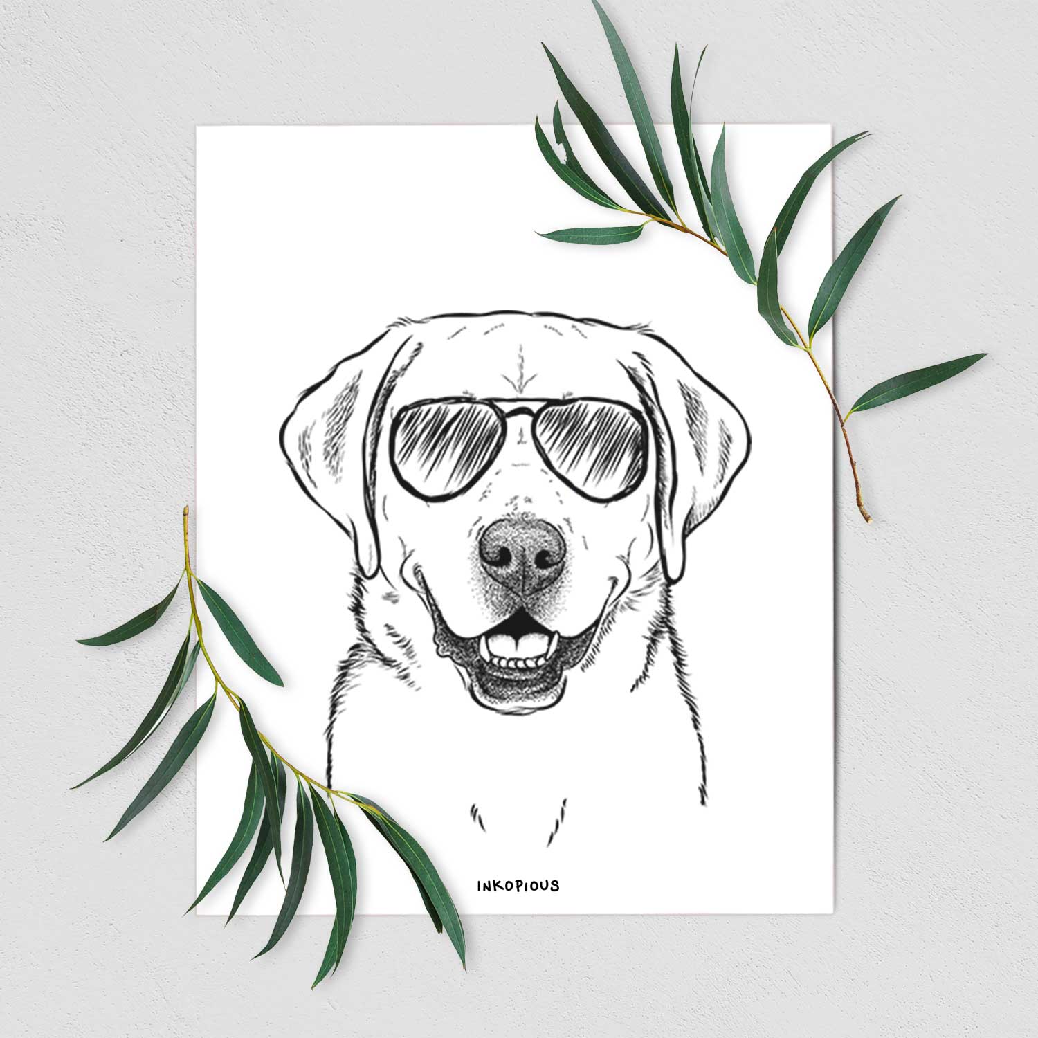 Booney the Labrador Retriever Art Print