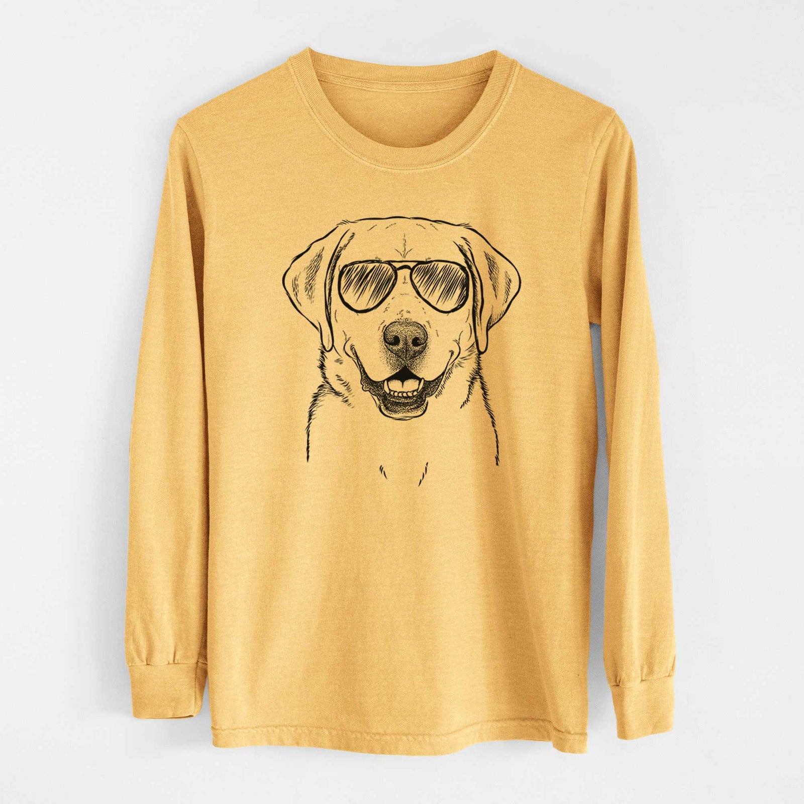 Aviators Booney the Labrador Retriever - Heavyweight 100% Cotton Long Sleeve