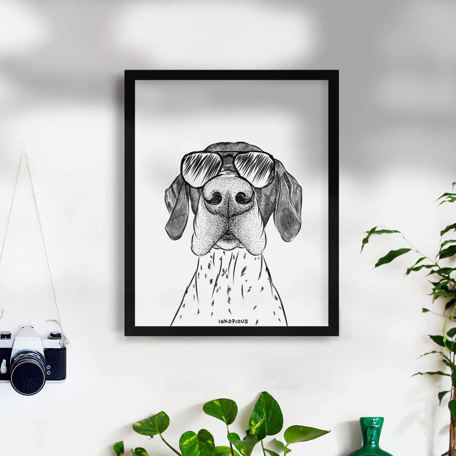 Booze the German Shorthaired Pointer Art Print