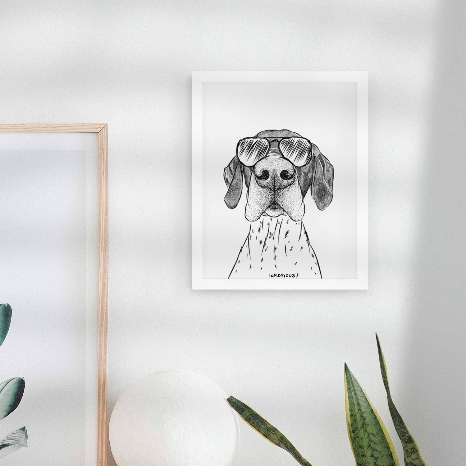 Booze the German Shorthaired Pointer Art Print