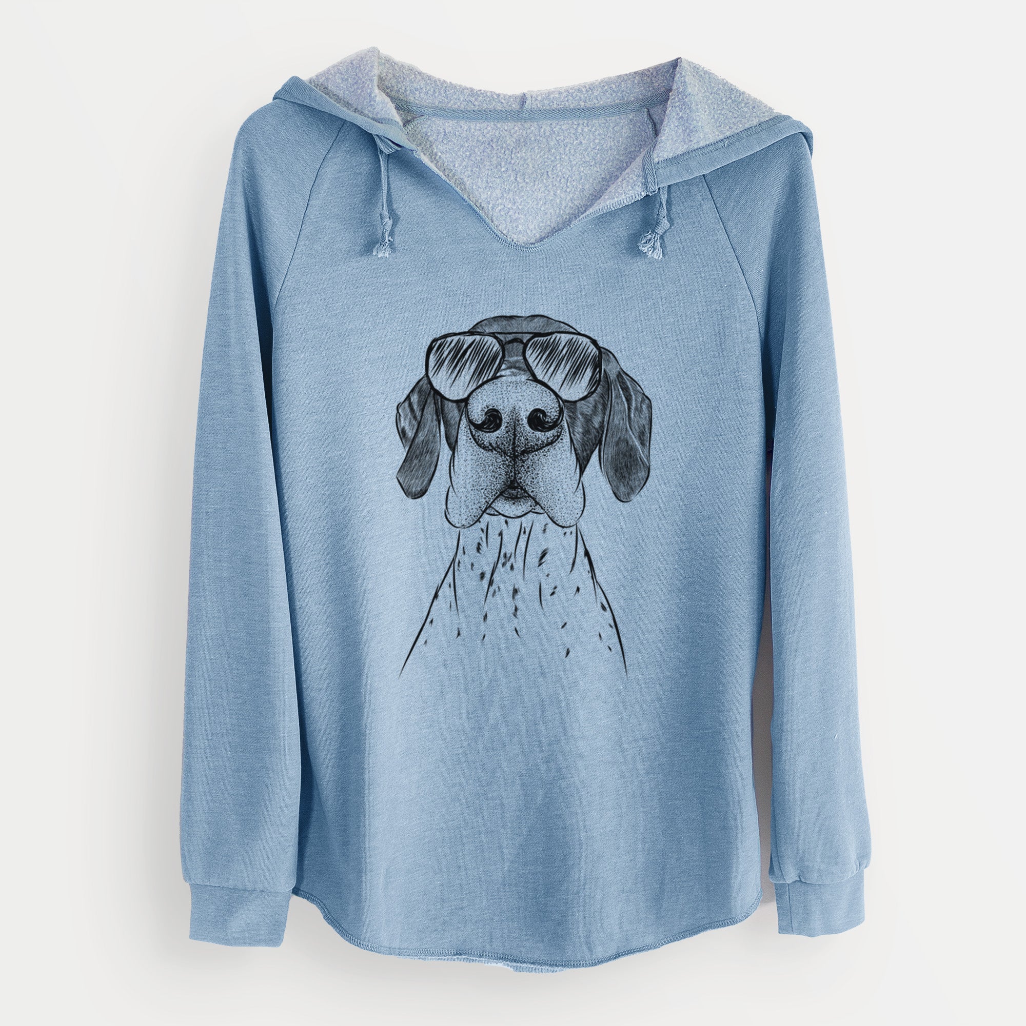 Aviator Booze the German Shorthaired Pointer - Cali Wave Hooded Sweatshirt