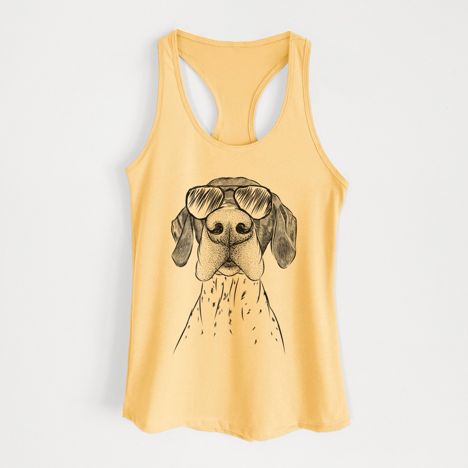 Booze the German Shorthaired Pointer - Women's Racerback Tanktop