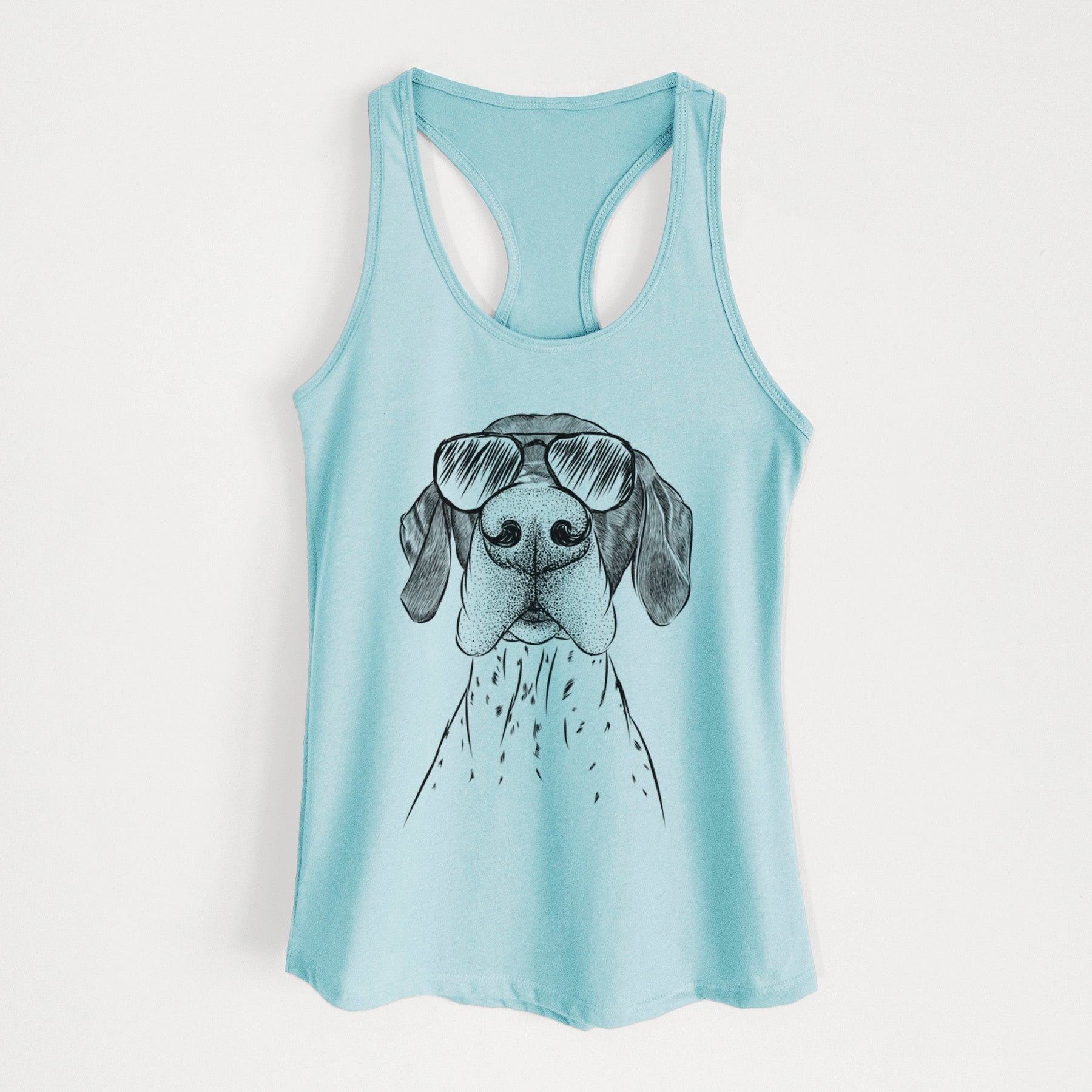 Booze the German Shorthaired Pointer - Women's Racerback Tanktop