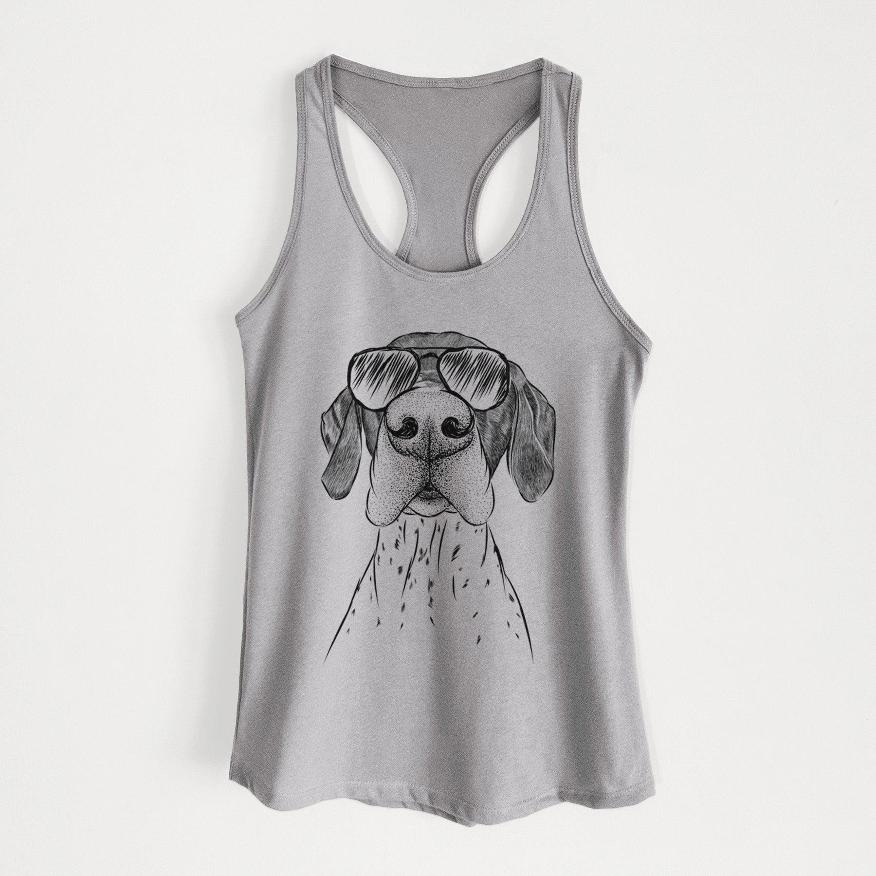 Booze the German Shorthaired Pointer - Women's Racerback Tanktop