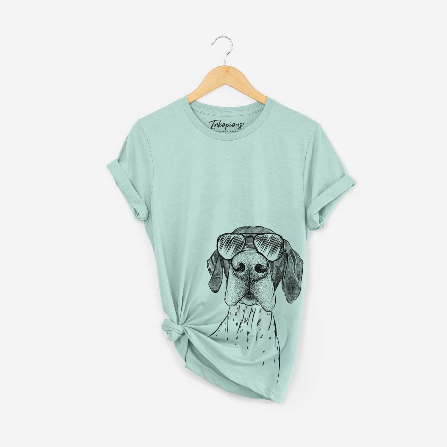 Booze the German Shepherd Pointer - Bella Canvas Unisex Crewneck