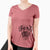 Aviator Boris the Boerboel - Women's V-neck Shirt