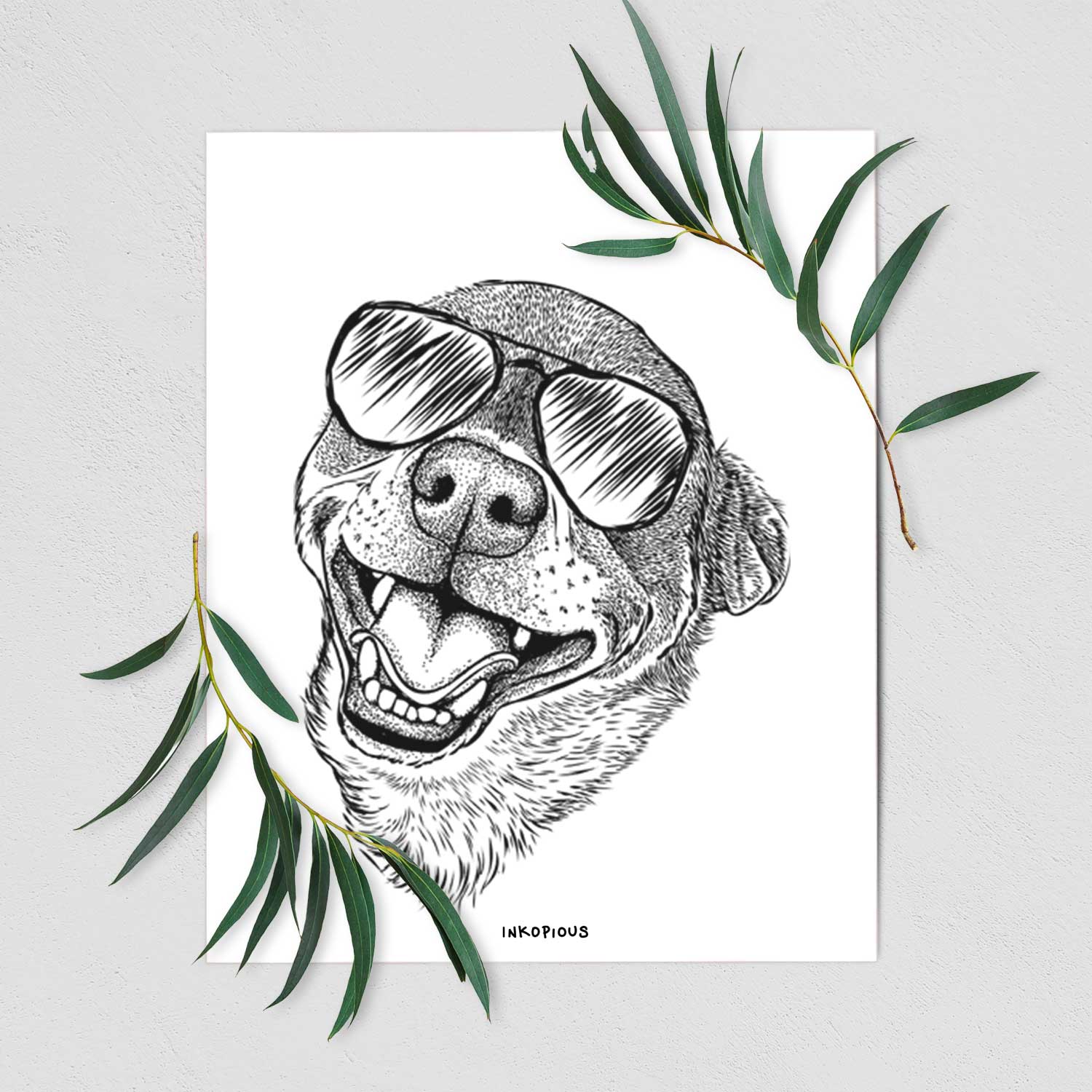 Boss the Chihuahua Art Print