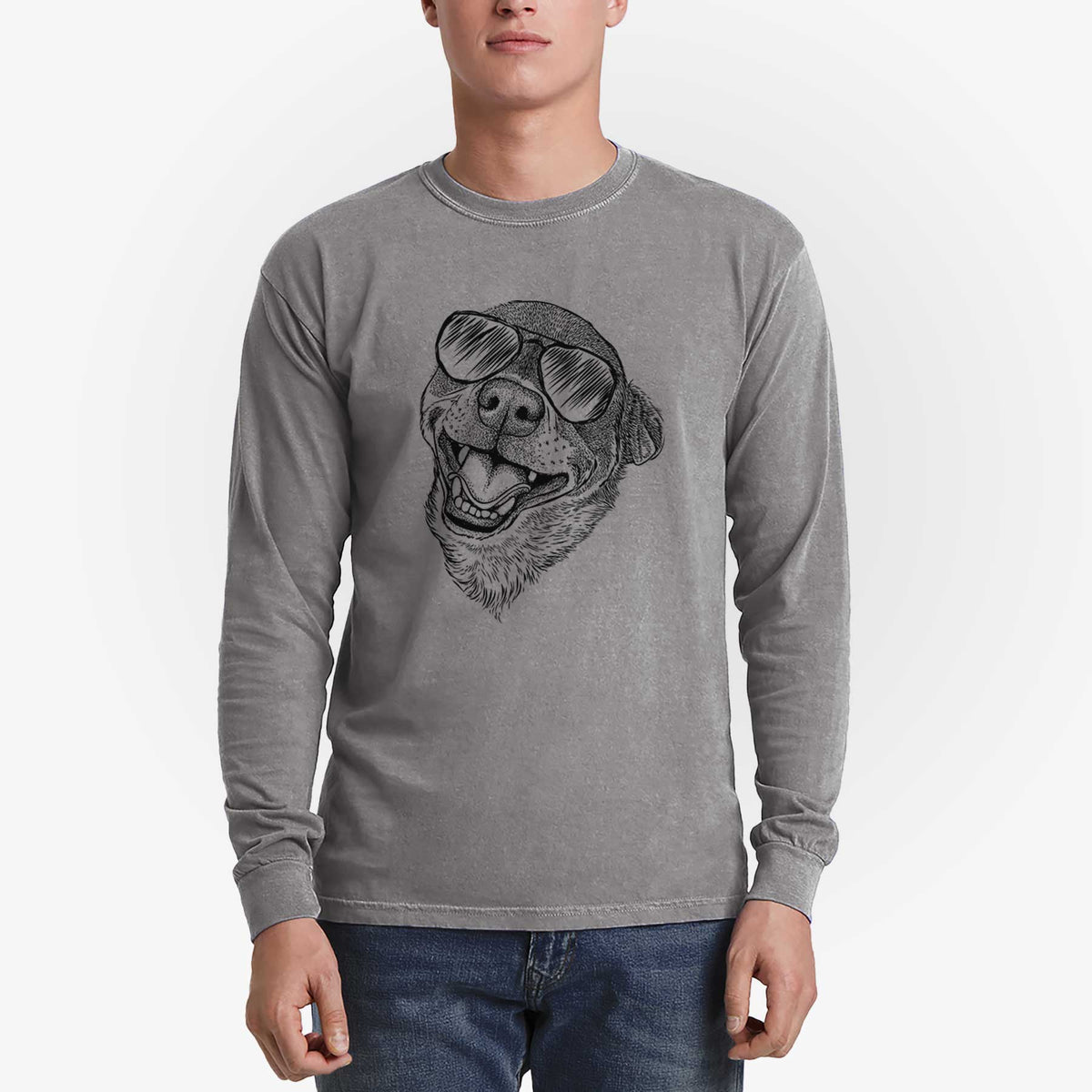 Aviators Boss the Chihuahua - Heavyweight 100% Cotton Long Sleeve