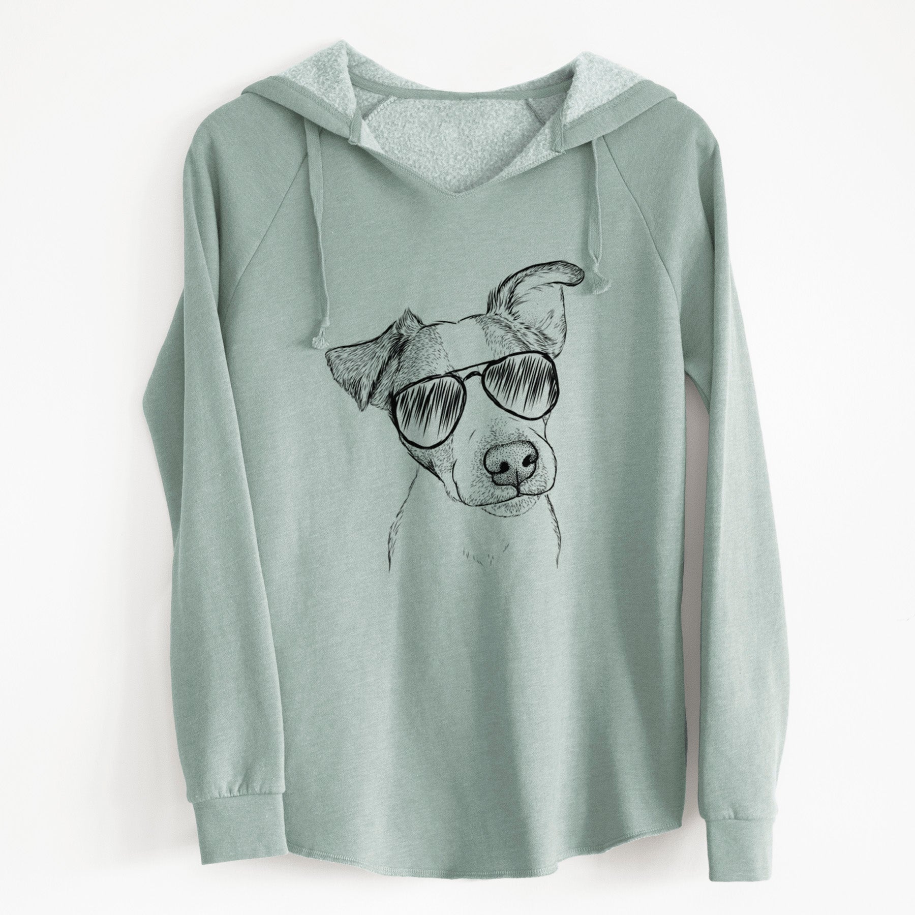 Aviator Bosse the Jack Russell Terrier - Cali Wave Hooded Sweatshirt