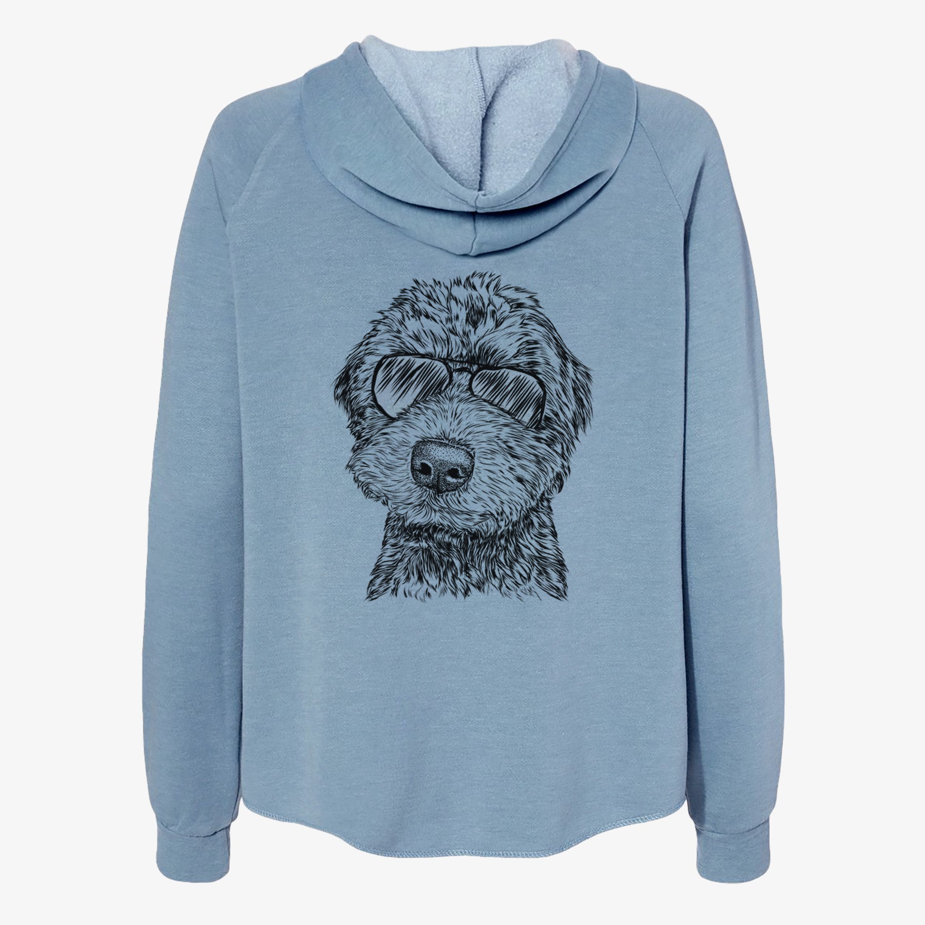 Bowser the Whoodle - Women's Cali Wave Zip-Up Sweatshirt