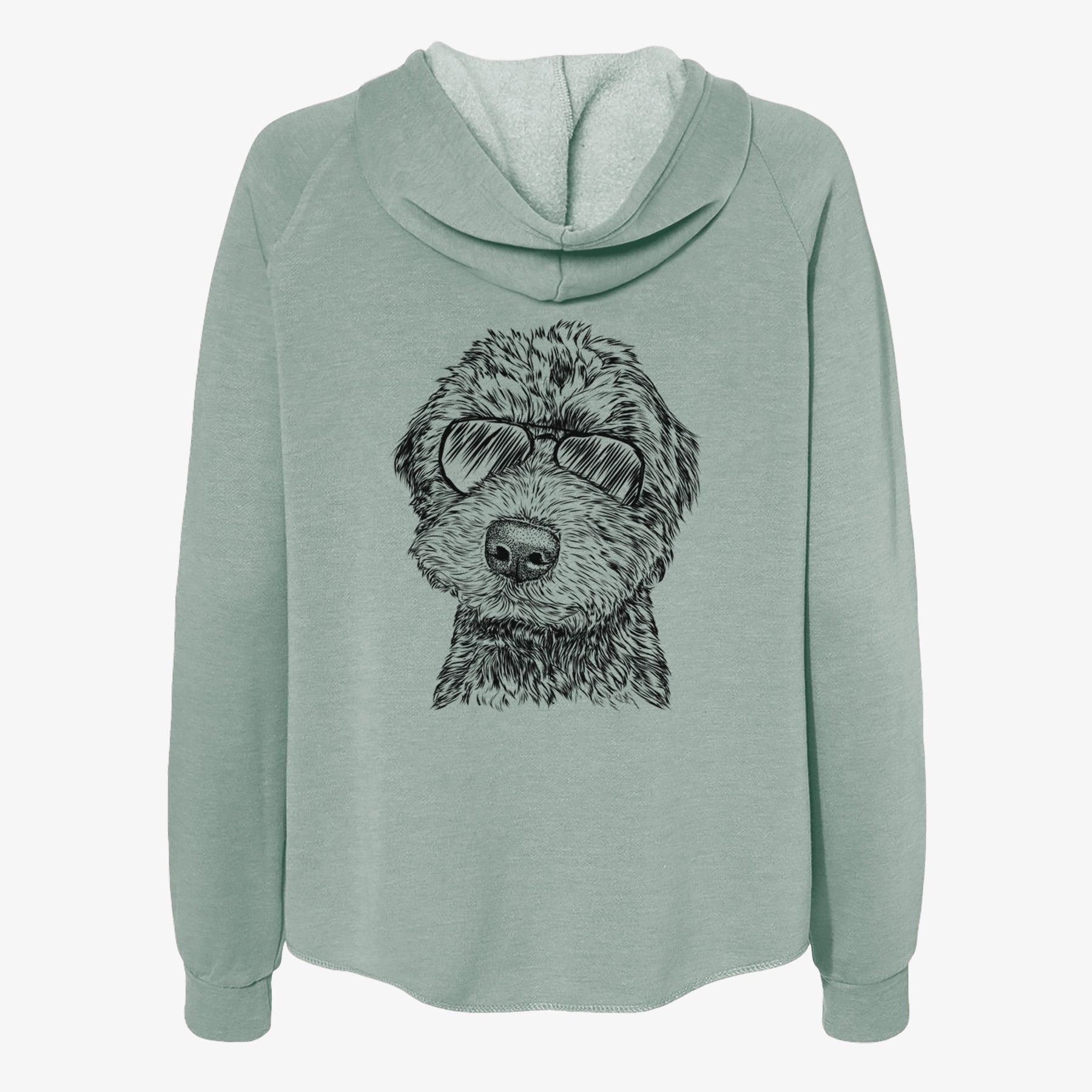 Bowser the Whoodle - Women's Cali Wave Zip-Up Sweatshirt