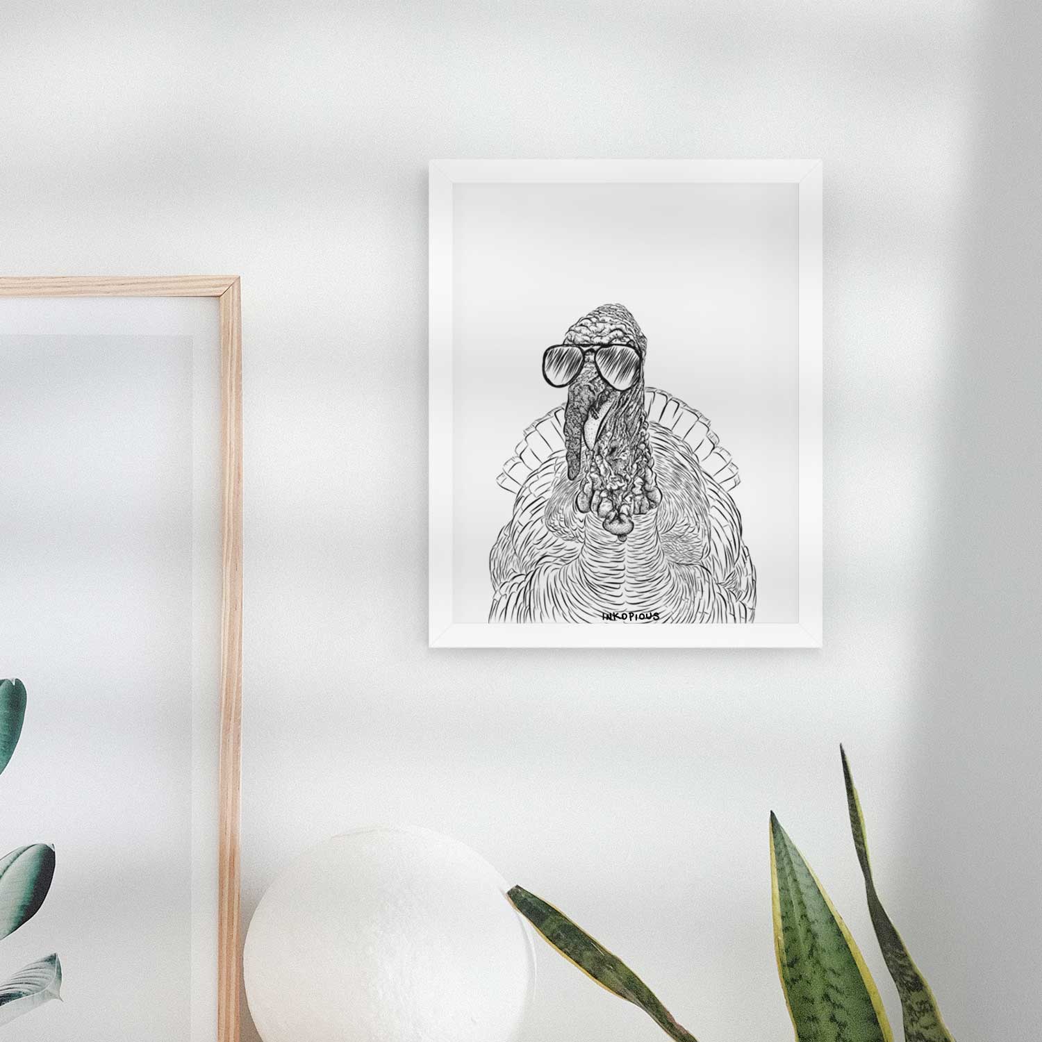 Brady the Turkey Art Print