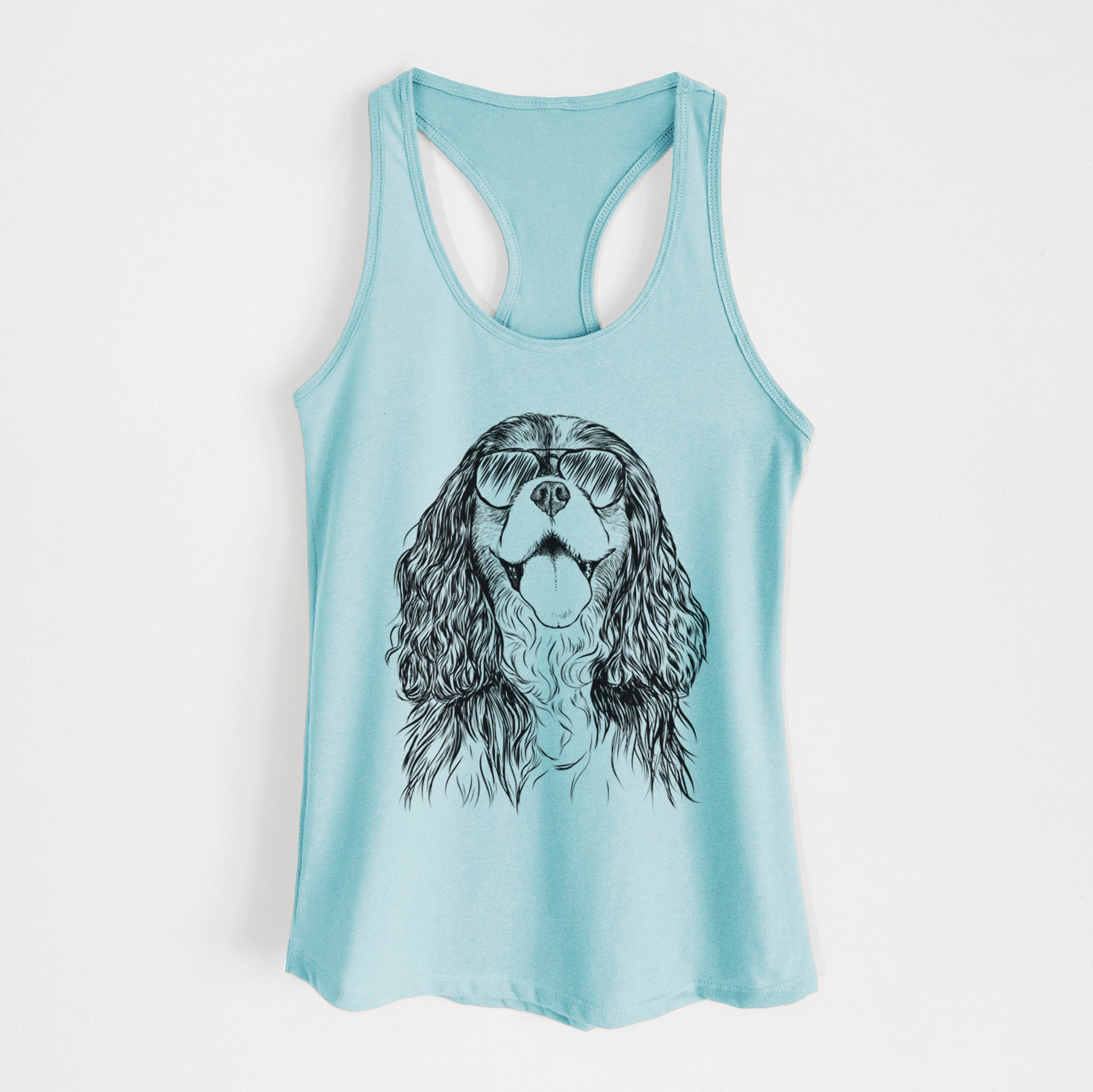 Brandy the Cavalier King Charles Spaniel - Women's Racerback Tanktop