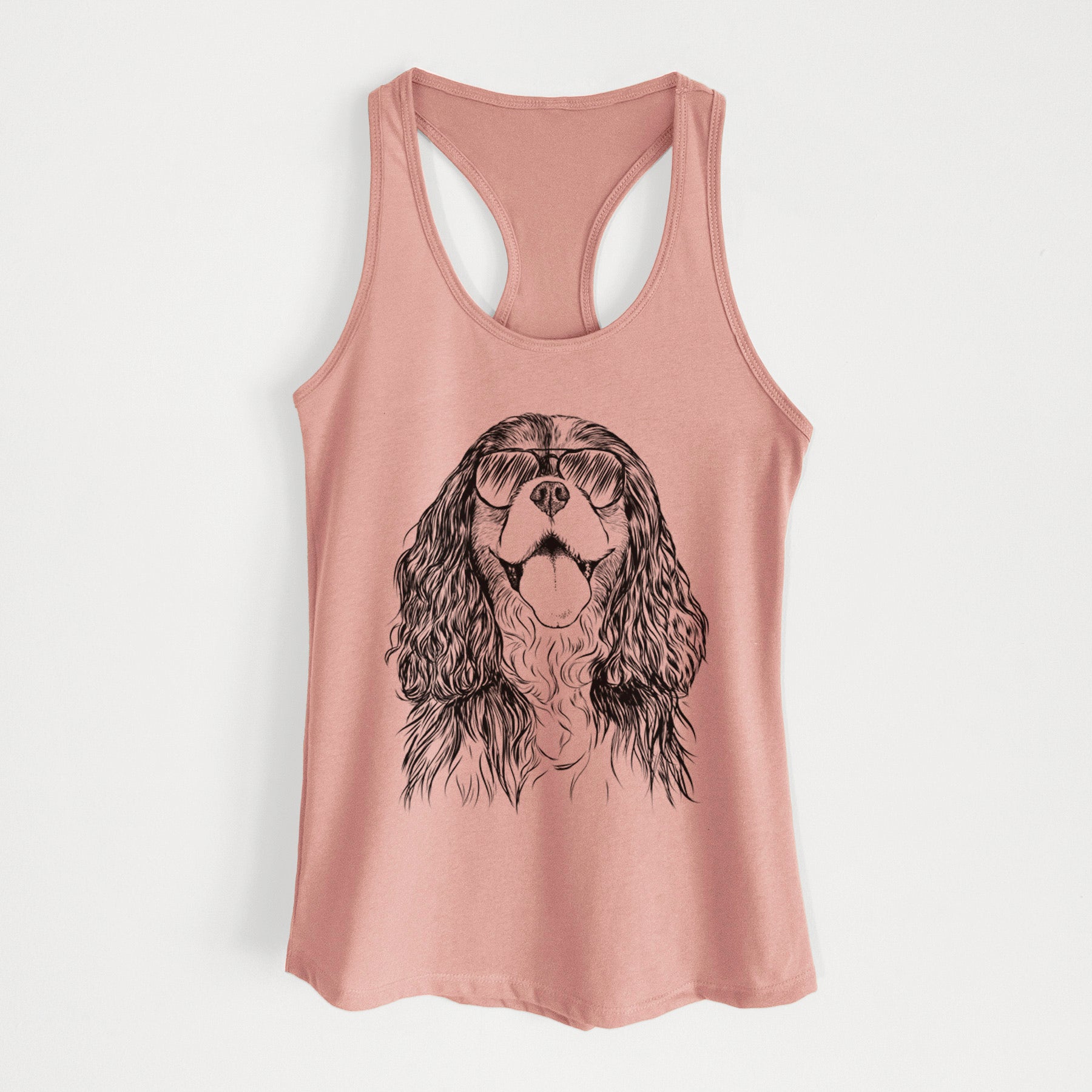 Brandy the Cavalier King Charles Spaniel - Women's Racerback Tanktop