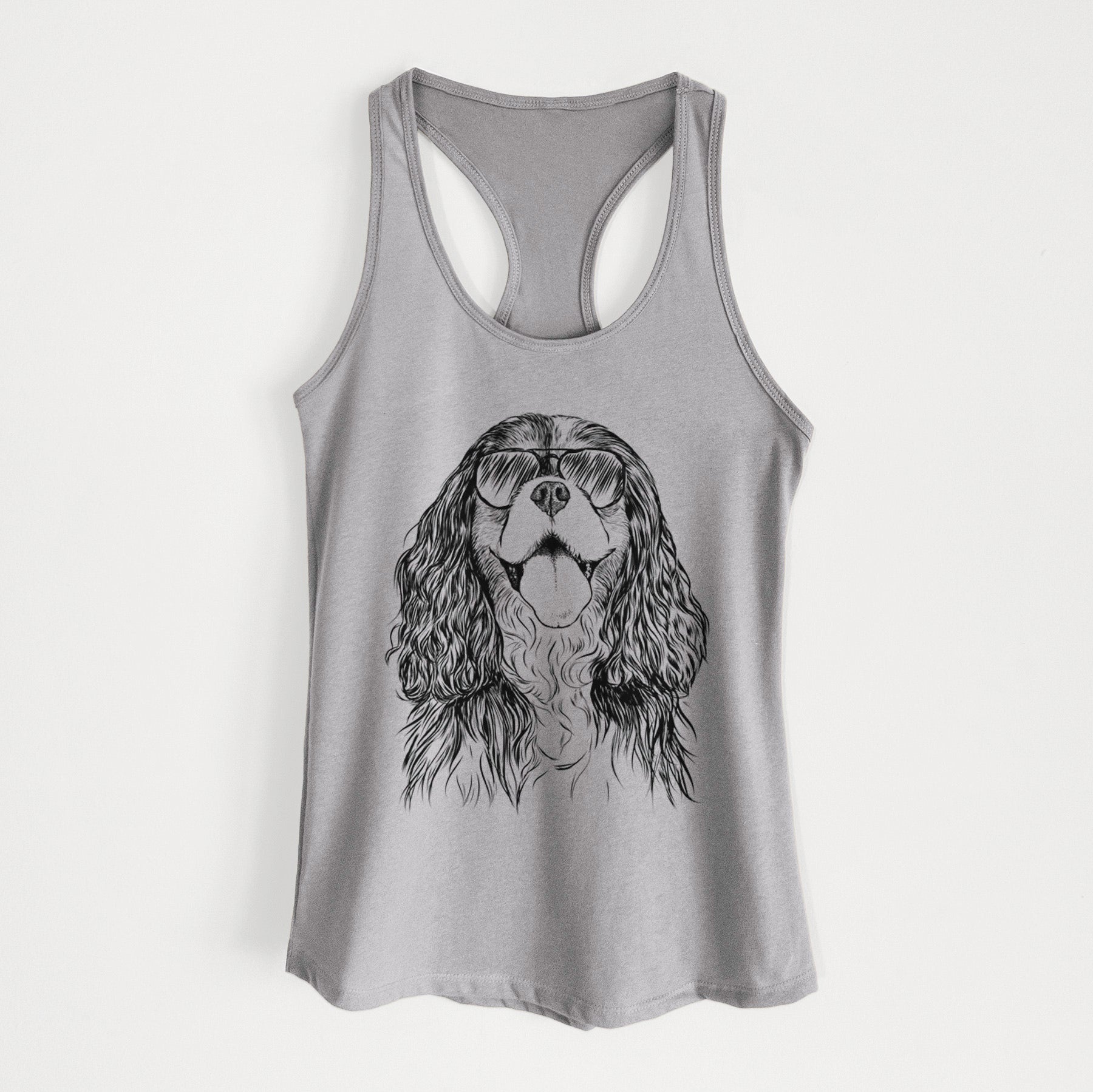 Brandy the Cavalier King Charles Spaniel - Women's Racerback Tanktop