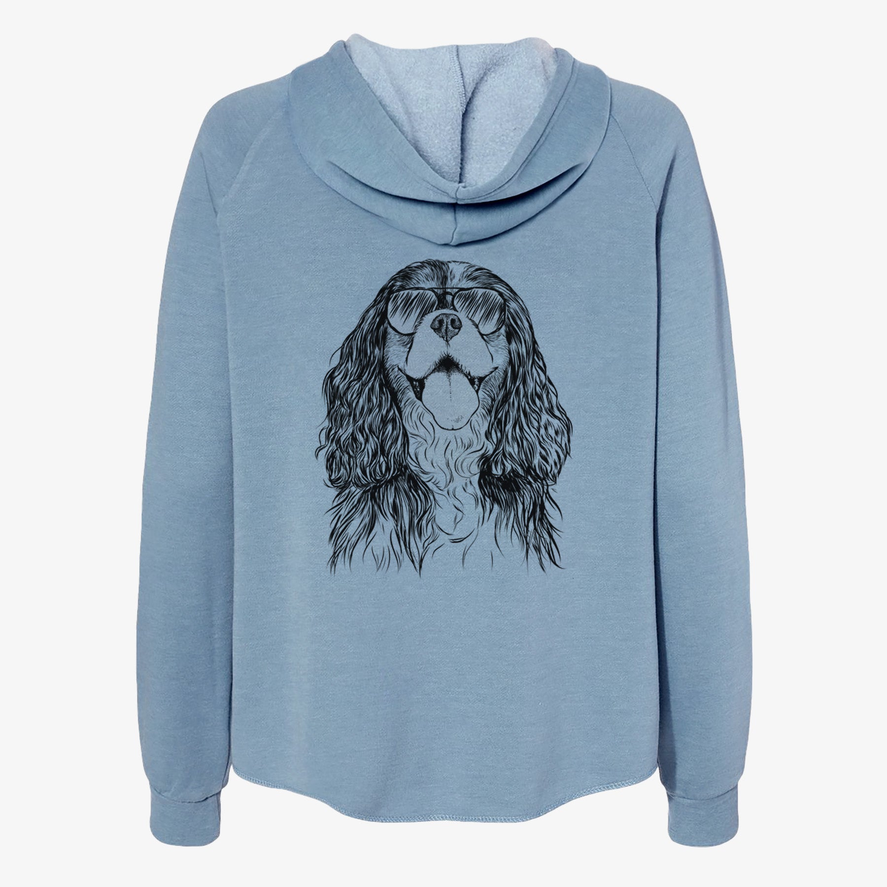 Brandy the Cavalier King Charles Spaniel - Women's Cali Wave Zip-Up Sweatshirt