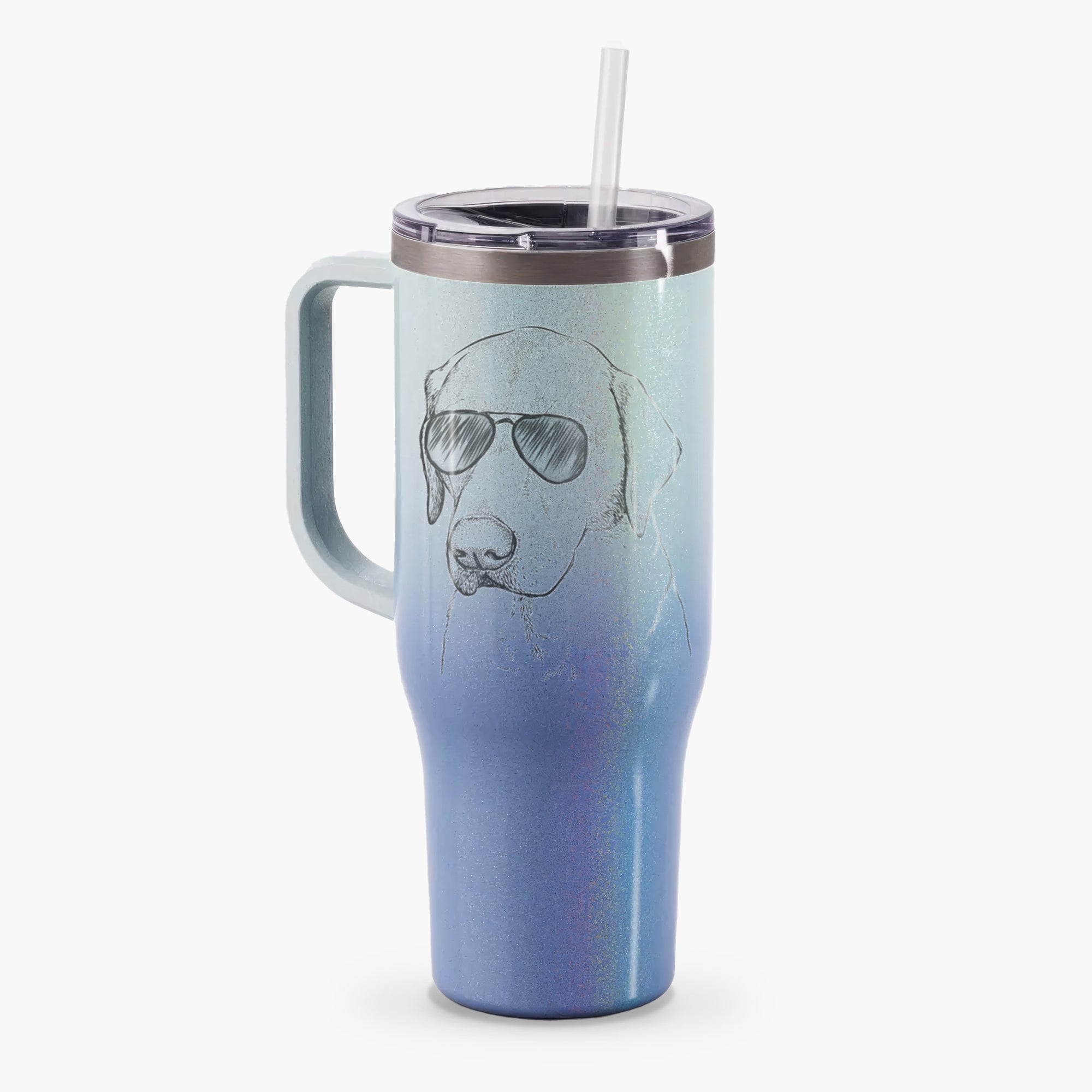 Braxton the Yellow Lab - 40oz Tumbler with Handle