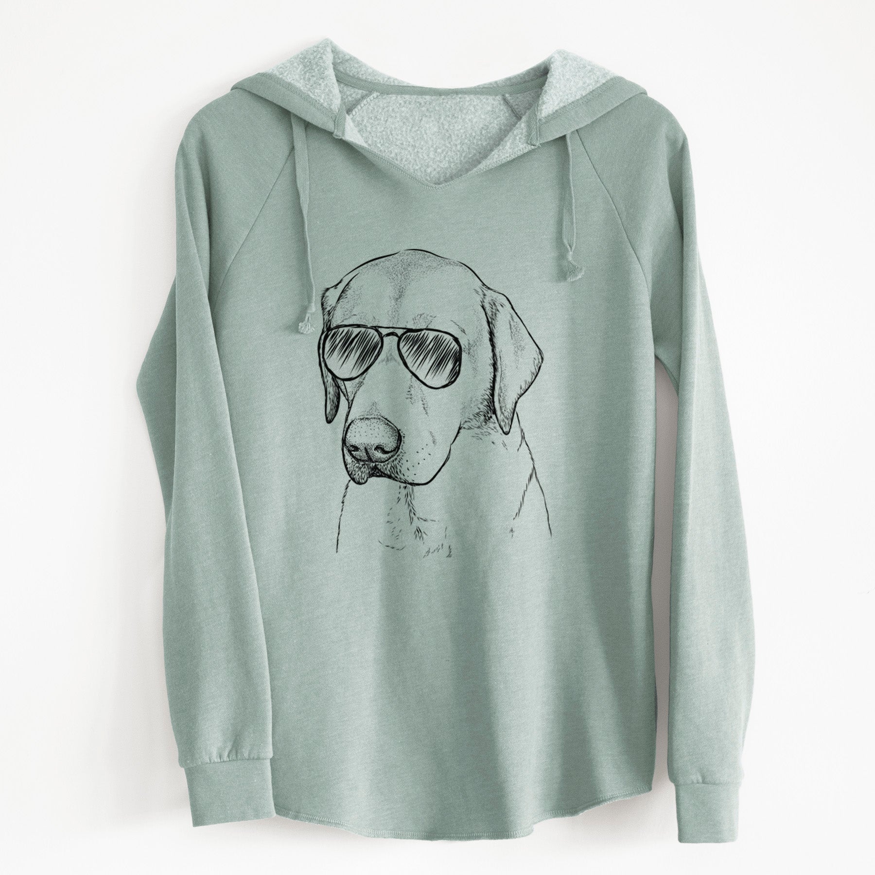 Aviator Braxton the Yellow Lab - Cali Wave Hooded Sweatshirt