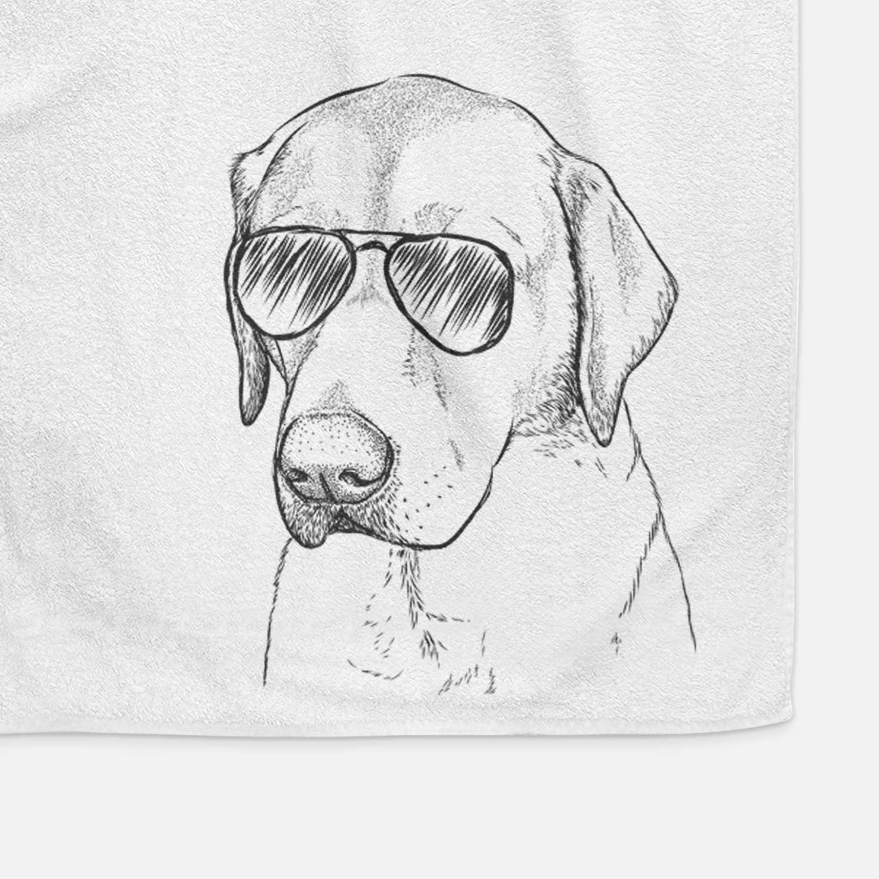 Braxton the Yellow Lab Decorative Hand Towel