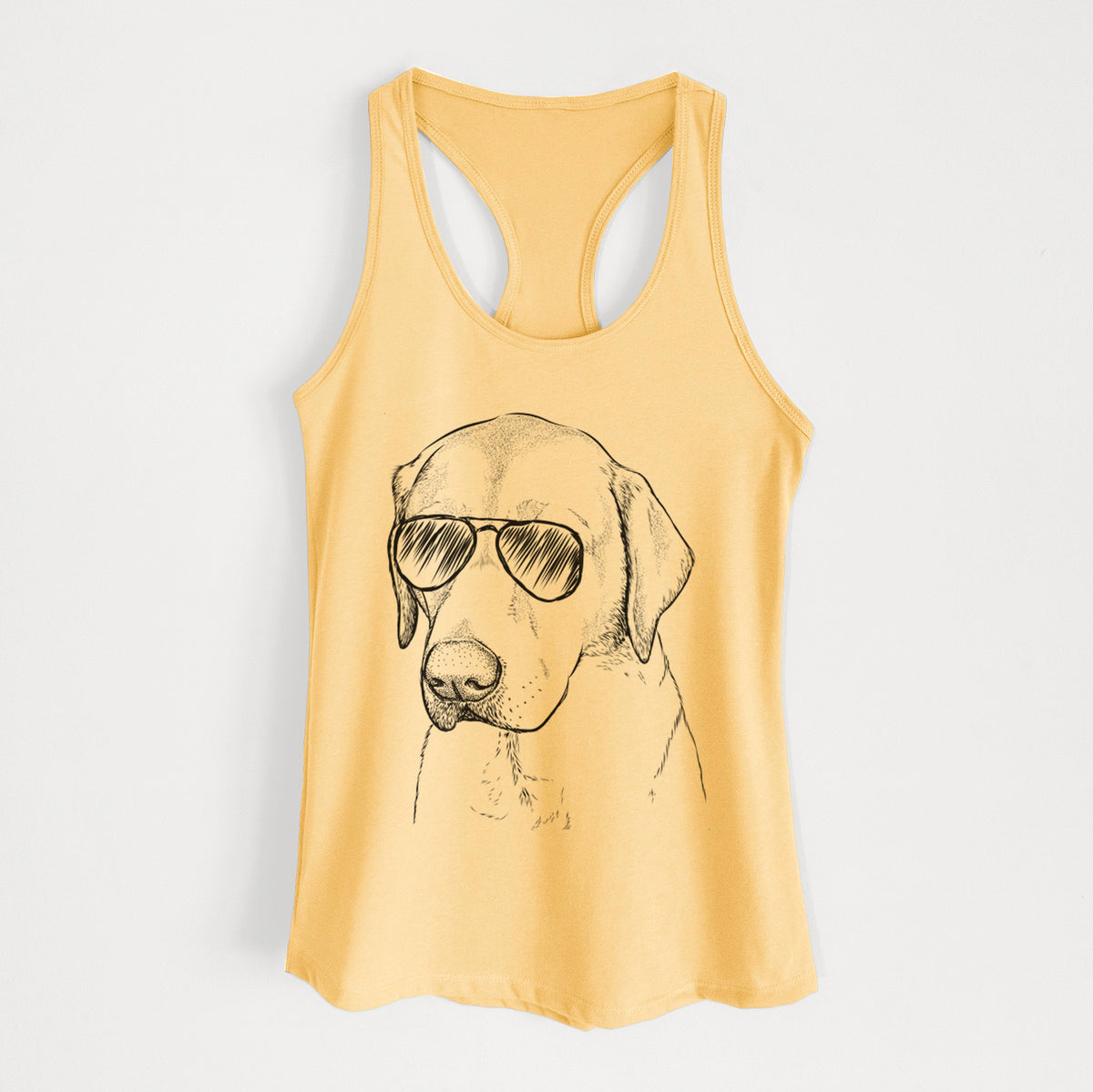 Braxton the Yellow Lab - Women's Racerback Tanktop