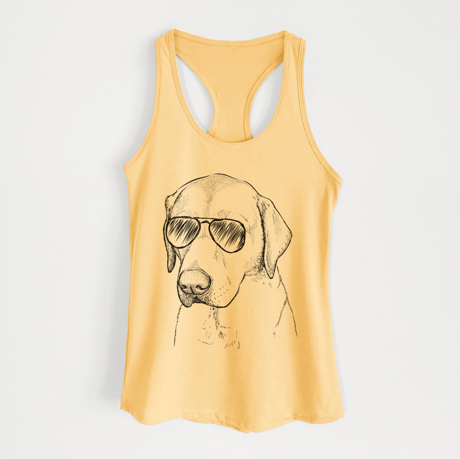 Braxton the Yellow Lab - Women's Racerback Tanktop