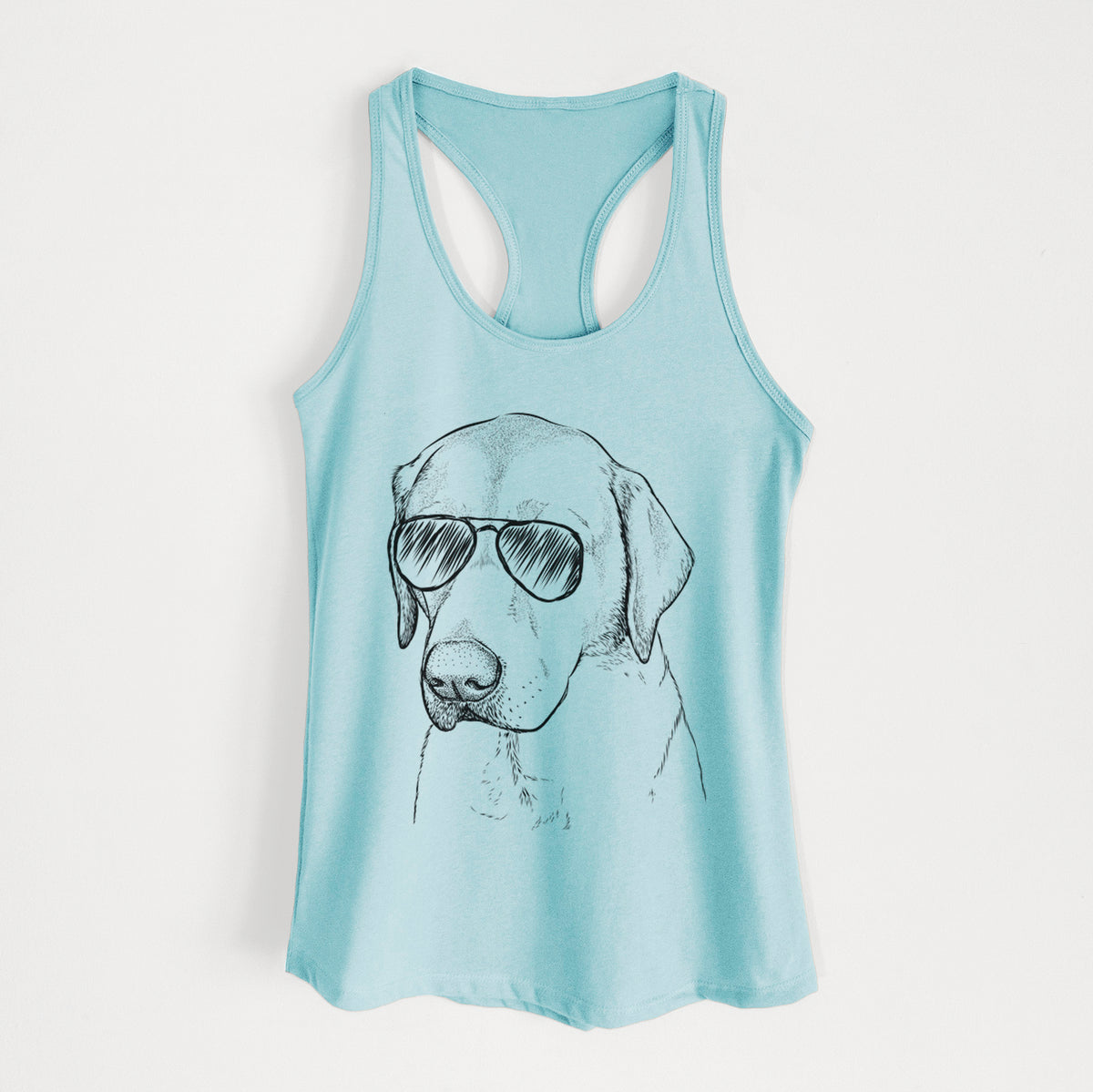 Braxton the Yellow Lab - Women's Racerback Tanktop